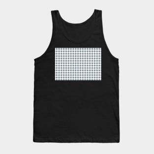 Polka Dot Design Retro Palette - Greyish Blue Tank Top